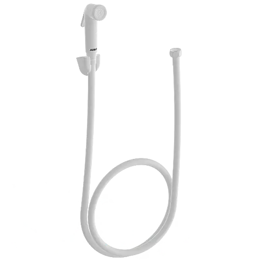 HF-11 ABS Round Health Faucet With Hook & 1.2 Mtr. S.S. Tube