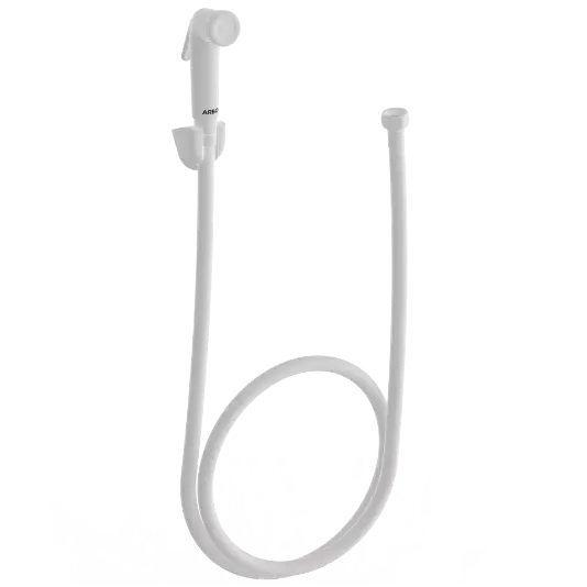 HF-11 ABS Round Health Faucet With Hook & 1.2 Mtr. S.S. Tube
