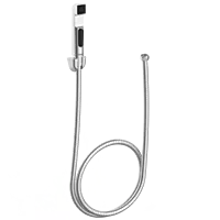HF-14 ABS Square Health Faucet With Hook & 1.2 Mtr. S.S. Tube