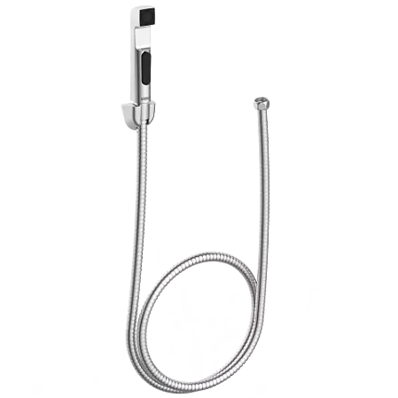 HF-14 ABS Square Health Faucet With Hook & 1.2 Mtr. S.S. Tube