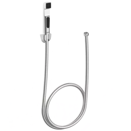 HF-14 ABS Square Health Faucet With Hook & 1.2 Mtr. S.S. Tube