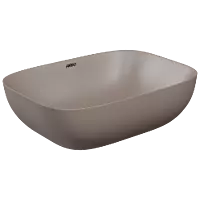 TTB-LW-23541 Lush Brown Apple Thin Rim Table Top Basin 18" x 13" Inch
