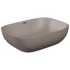 TTB-LW-23541 Lush Brown Apple Thin Rim Table Top Basin 18" x 13" Inch