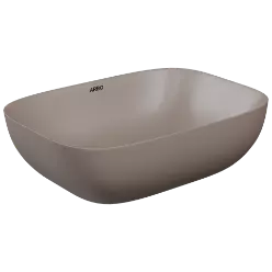 TTB-LW-23541 Lush Brown Apple Thin Rim Table Top Basin 18" x 13" Inch