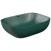 TTB-PG-23541 Peacock Green Apple Thin Rim Table Top Basin 18" x 13" Inch