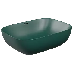 TTB-PG-23541 Peacock Green Apple Thin Rim Table Top Basin 18" x 13" Inch