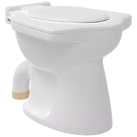 EWC-33111PP Elite EWC S Trap With Normal Close Seat Cover, Hinges, Fixing Accessories