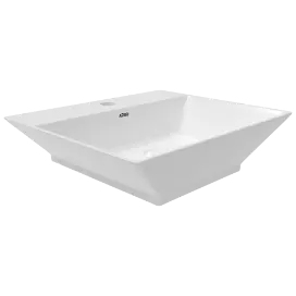 TWT-31641 Kia Thin Rim Table Top / Wall Hung With Tap Hole Basin 18" x 15" Inch