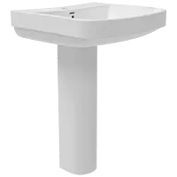 WFP-15742 Lavish Wash Basin 22" x 16" With Full Pedestal