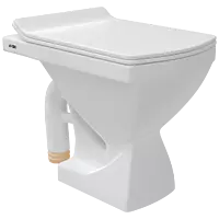 EWC-15111PP Solo EWC S Trap With Normal Close Seat Cover, Hinges, Fixing Accessories