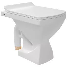 EWC-15111PP Solo EWC S Trap With Normal Close Seat Cover, Hinges, Fixing Accessories