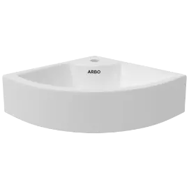 WBT-26441 Solo Corner Wall Hung Basin 12" x 12" Inch