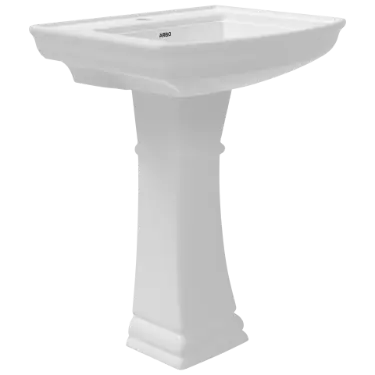 WFP-26731 Solo Wash Basin 25" x 20" With Full Pedestal