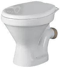 EWC-22121PP Apple EWC P Trap With Normal Close Seat Cover, Hinges, Fixing Accessories