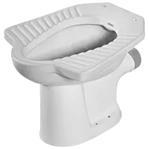 EWC-33121PP Elite EWC P Trap With Normal Close Seat Cover, Hinges, Fixing Accessories
