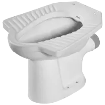 EWC-33121PP Elite EWC P Trap With Normal Close Seat Cover, Hinges, Fixing Accessories