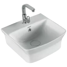 TWT-15641 Inox Table Top / Wall Hung With Tap Hole Basin 14" x 14" Inch