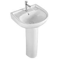 WFP-18731 Prime Wash Basin 21" x 17" With Full Pedestal