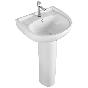 WFP-18731 Prime Wash Basin 21" x 17" With Full Pedestal