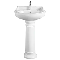 WFP-18732 Elite Wash Basin 22" x 16" With Full Pedestal