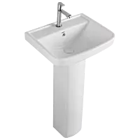 WFP-27741 Inox Wash Basin 19" x 15" With Full Pedestal