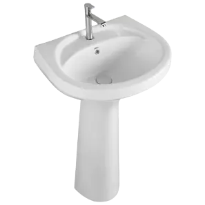 WFP-32731 Cosmo Wash Basin 22" x 17" With Full Pedestal