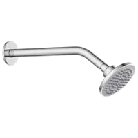 OS-301 4″ Inch Round Overhead Shower with 9″ Long 45° Bend Wall Mounted Shower Arm with Flange