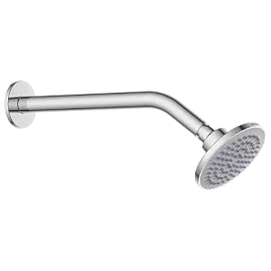OS-301 4″ Inch Round Overhead Shower with 9″ Long 45° Bend Wall Mounted Shower Arm with Flange