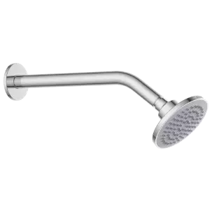 OS-301 4″ Inch Round Overhead Shower with 9″ Long 45° Bend Wall Mounted Shower Arm with Flange