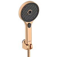 MFS-RG-10 Three Function Hand Shower, Shower Tube With Hook Set (Rose Gold Finish)