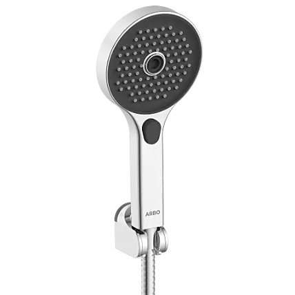 MFS-10 Three Function Hand Shower, Shower Tube With Hook Set