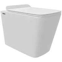 EWC-20111PP Lavish S Trap (4" Trap) Washdown EWC With Gasket And Installation Kit With Normal Close Seat Cover, Hinges, Fixing Accessories
