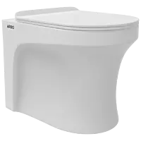 EWC-25112PP Cosmo S Trap (4" Trap) Washdown EWC With Installation Kit With Normal Close Seat Cover, Hinges, Fixing Accessories