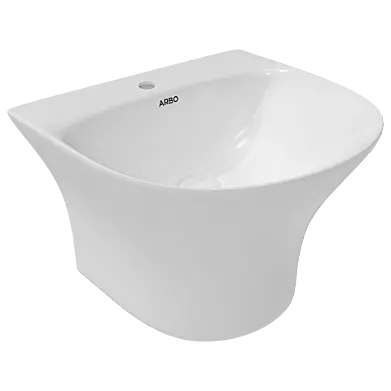 HOB-21042 Prime 14" x 15" Half One Piece Basin With Tap Hole