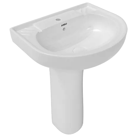WFP-18731 Prime 21" x 17" Wash Basin With Full Pedestal