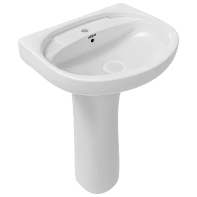WFP-32731 Cosmo 22" x 17" Wash Basin With Full Pedestal