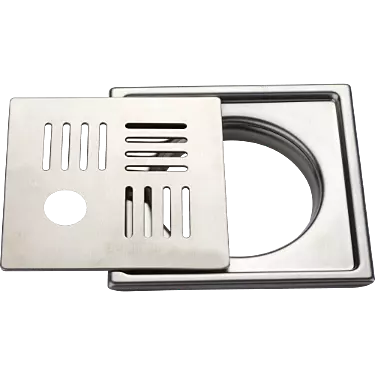SD-19 Bathroom Grating 6" x 6" Inch With Pipe Hole SUS 304