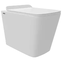 EWC-20111PP Lavish S Trap (4" Trap) Washdown EWC With Gasket And Installation Kit With Normal Close Seat Cover, Hinges, Fixing Accessories