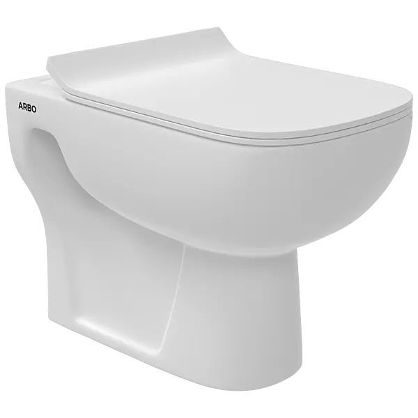 EWC-28111PP Royal S Trap (4" Trap) Washdown EWC With Gasket And Installation Kit With Normal Close Seat Cover, Hinges, Fixing Accessories