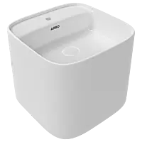 HOB-25042 Cosmo 16" x 16" Half One Piece Basin With Tap Hole