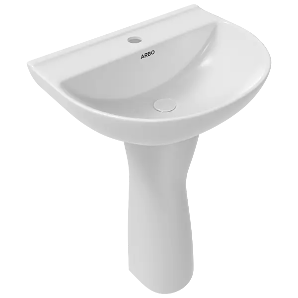 WFP-22742 Apple 20" x 16" Wash Basin With Full Pedestal
