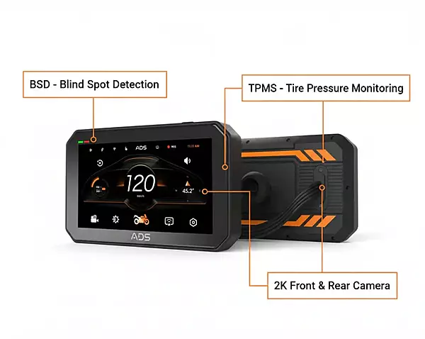 ADS Rover 3.0 Pro - 5" Motorcycle CarPlay ADS Rover 3.0 Pro - 5" Motorcycle CarPlay