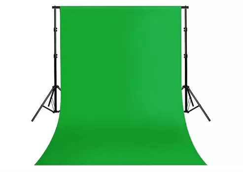 Colorsoft™ Green Screen with Background Stand, 8x10 Ft. Wide Green Backdrop with 9x9 Ft.