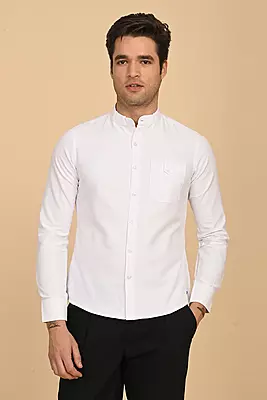 Men's Mandarin Collar Shirt