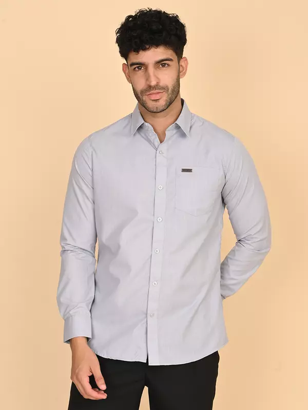 Men's formal grey shirt