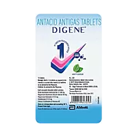 Digene Antacid Antigas Tablet | Fast Relief from Acidity, Gas & Heartburn | 15 Chewable Tablets