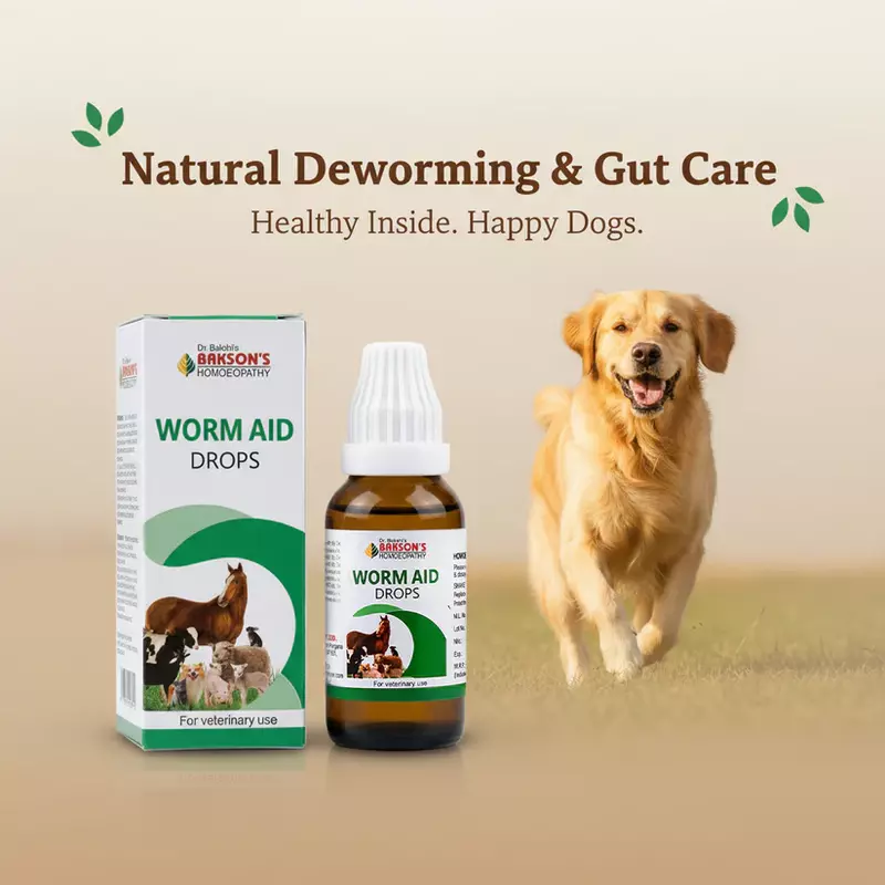 Bakson Veterinary Worm Aid Drops (30ml, Pack of 1)