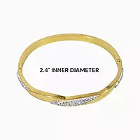Twist Designed Anti-Tarnish Bangle