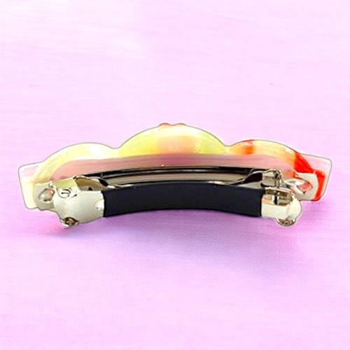 Elegant Flower & Stone Hair Barrette