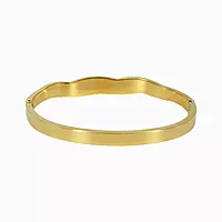 Twist Designed Anti-Tarnish Bangle